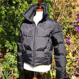 Like new Guess black down puffer coat